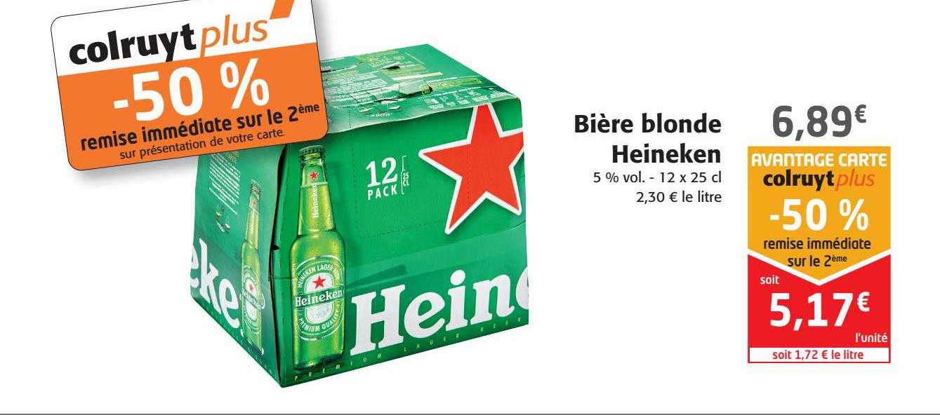 Bière Blonde Heineken