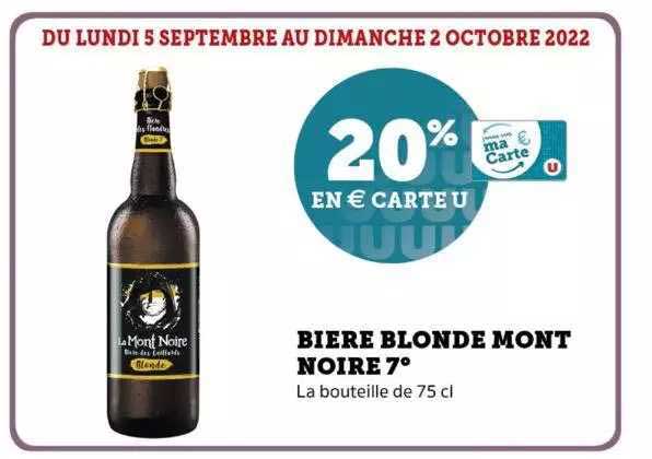 bière blonde mont noire 7°
