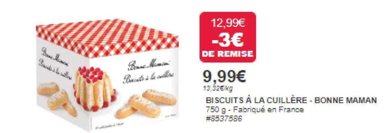 biscuits à la cuillère - bonne maman