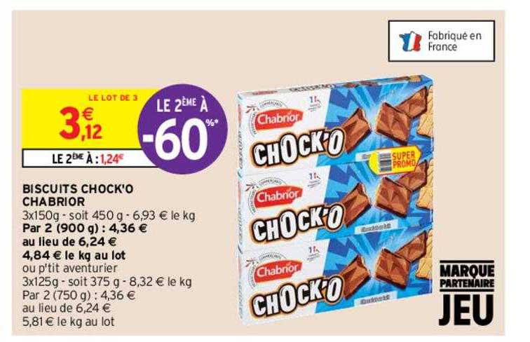 Biscuits Chock'o Chabrior