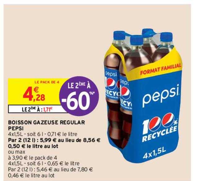 Boisson Gazeuse Regular Pepsi