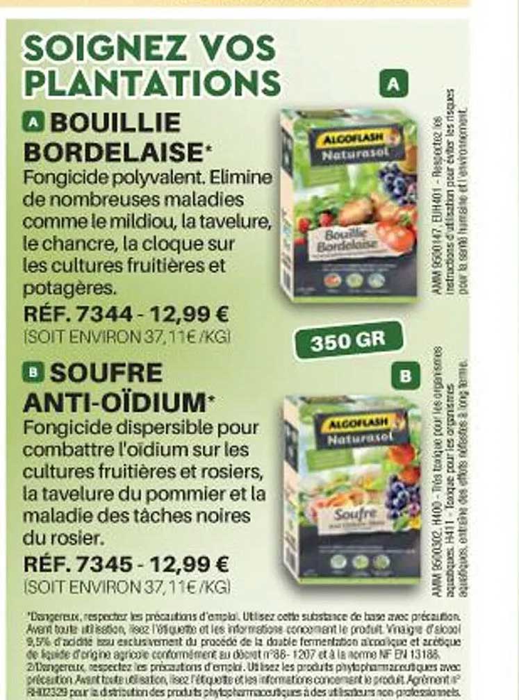 bouillie bordelaise, soufre anti-oïdium
