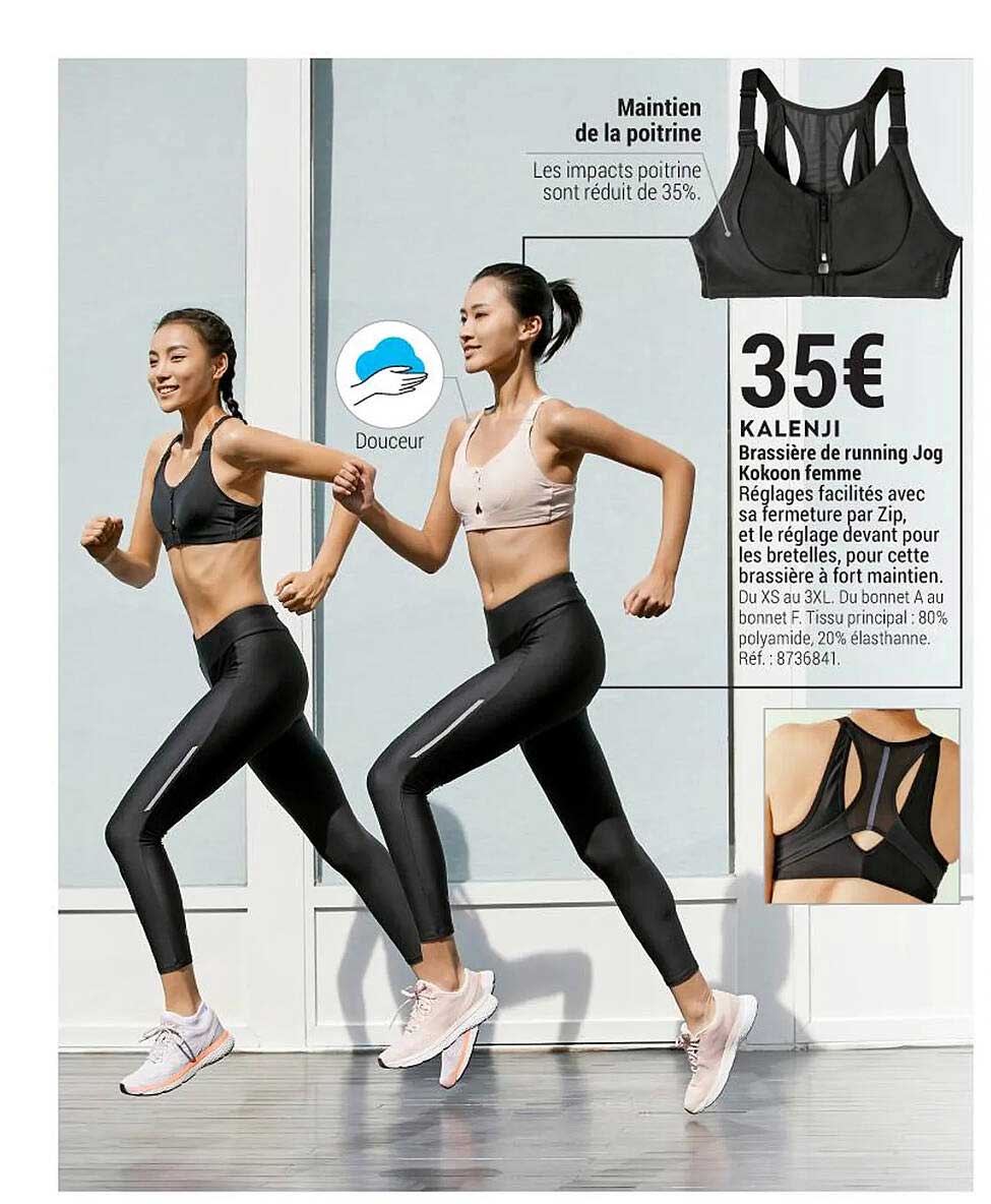 brassière de running jog kokoon femme kalenji