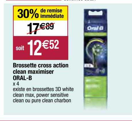 brossette cross action clean maximiser oral-b