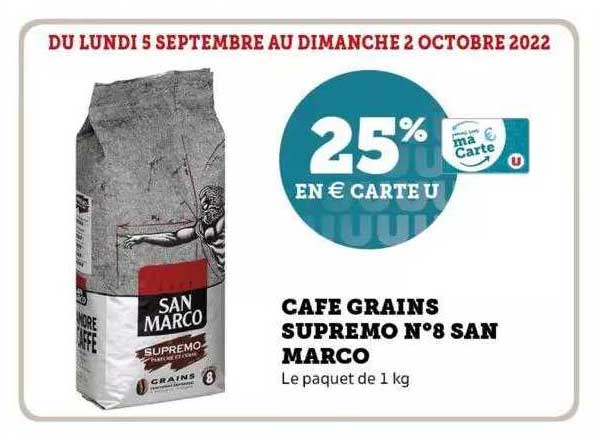 café grains supremo n°8 san marco