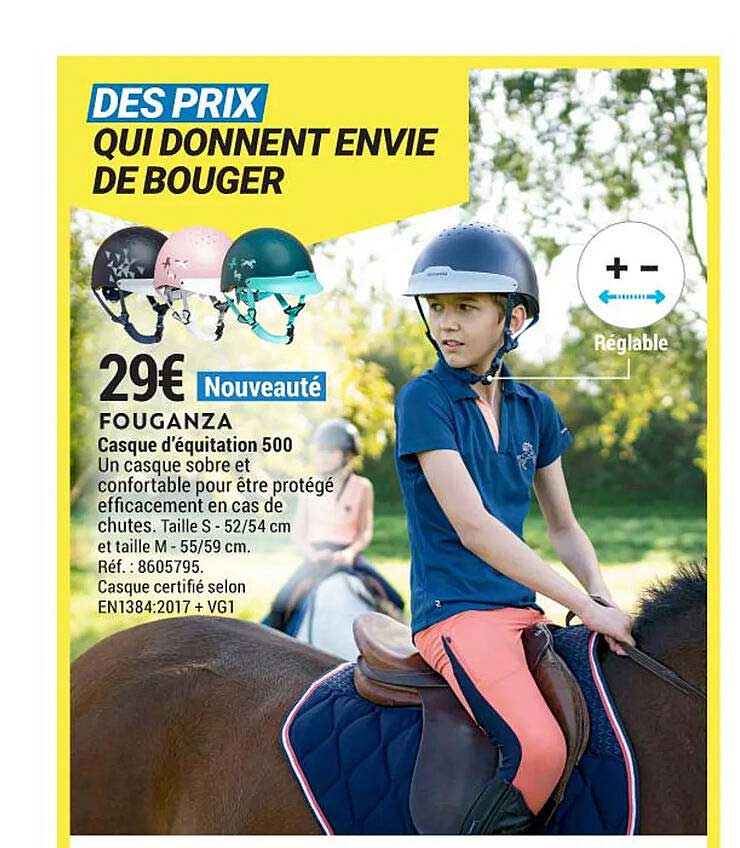 casque d'équitation 500 fouganza