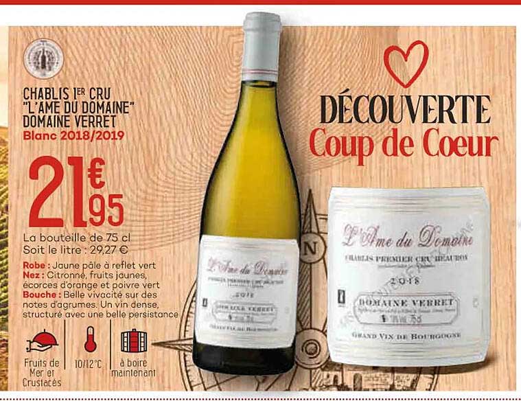 chablis 1"r cru "l'ame du domaine" domaine verret
