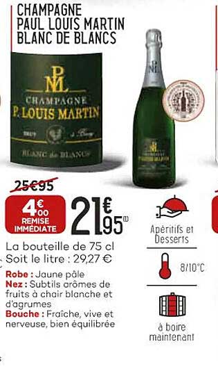 champagne paul louis martin blanc de blancs