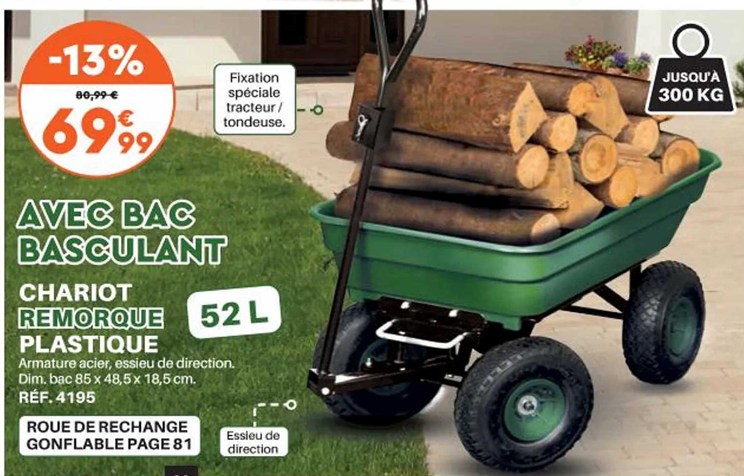 Chariot Remorque Plastique