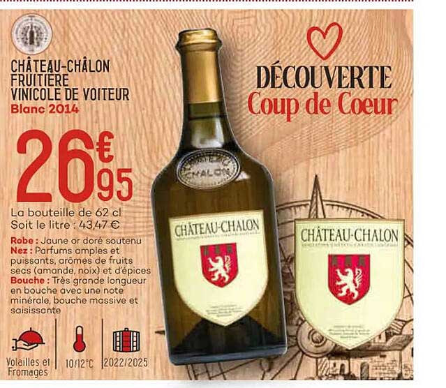 château-châlon fruitière vinicole de voiteur blanc 2014