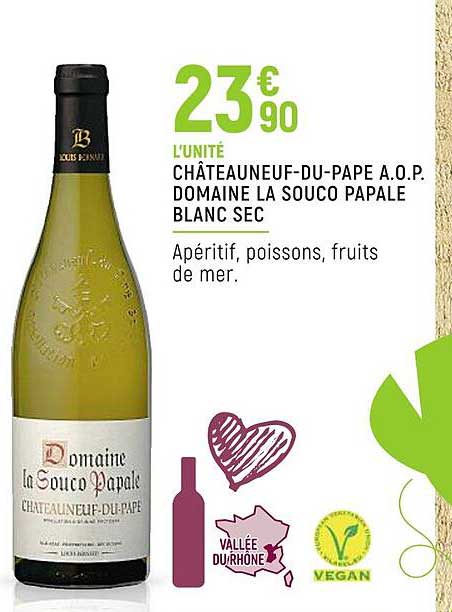 châteauneuf-du-pape a.o.p. domaine la souco papale blanc sec