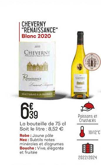 cheverny "renaissance" blanc 2020