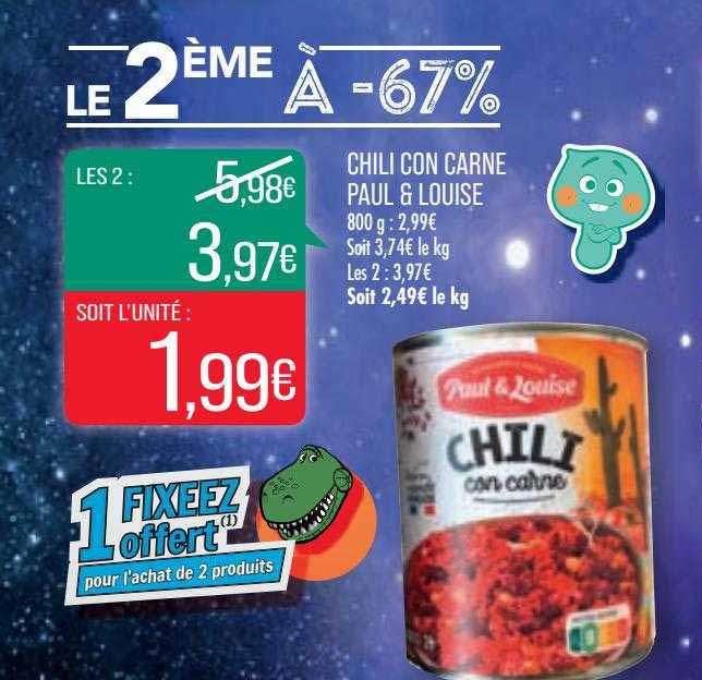 chili con carne paul & louise