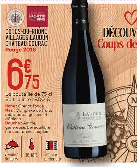 côtes-du-rhône villages laudun château courac rouge 2018