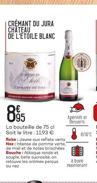 Crémant Du Jura Château De L'étoile Blanc