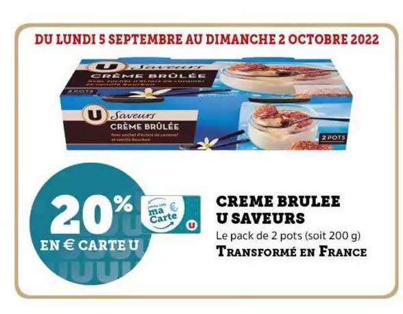 crème brulée u saveurs