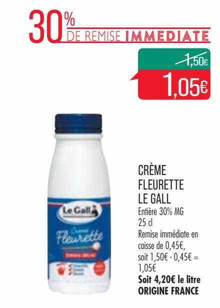 crème fleurette le gall