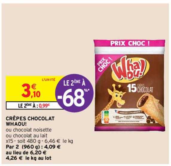 Crêpes Chocolat Whaou!