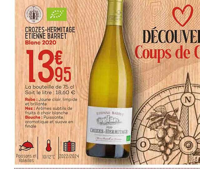 crozes-hermitage étienne barret blanc 2020