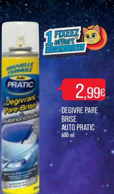 dégivre pare brise auto pratic