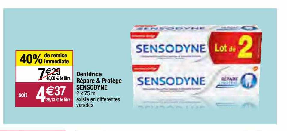 Dentifrice Répare & Protège Sensodyne