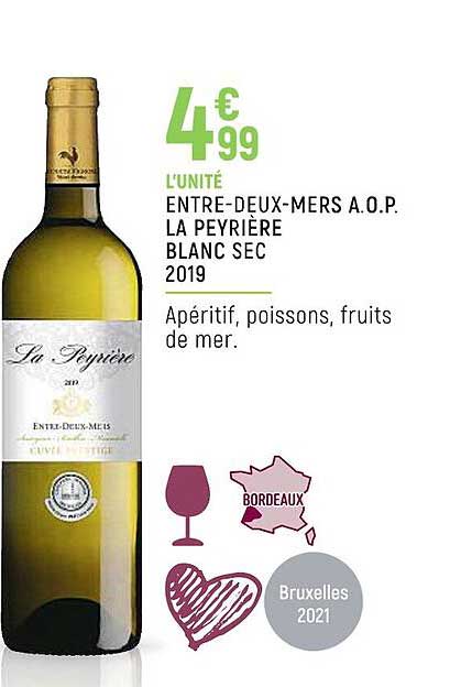 entre-deux-mers a.o.p. la peyrière blanc sec 2019