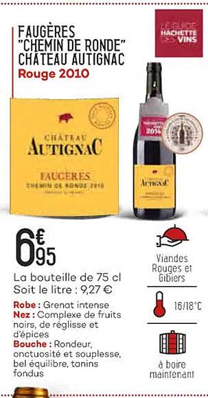 faugères "chemin de ronde" château autignac rouge 2021