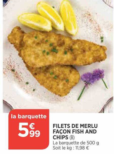 filets de merlu façon fish and chips