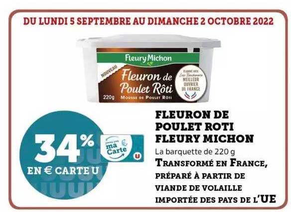 fleuron de poulet rôti fleury michon