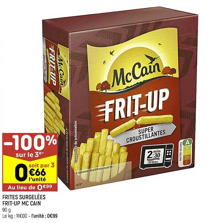 frites surgelées frit-up mc cain