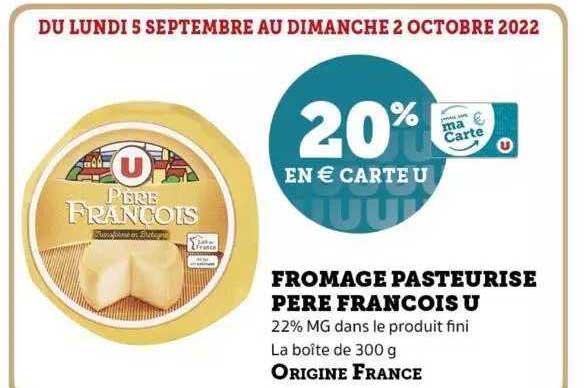 fromage pasteurisé père françois u