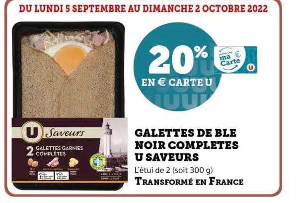 galettes de blé noir complètes u saveurs