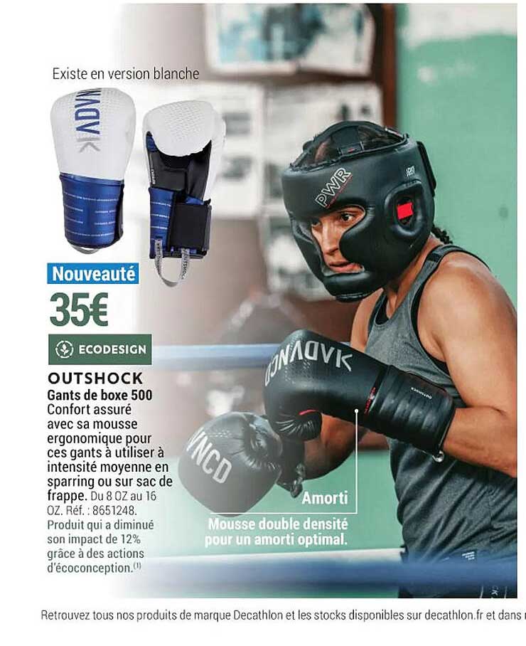 gants de boxe 500 outshock