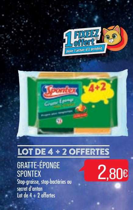 gratte-éponge spontex