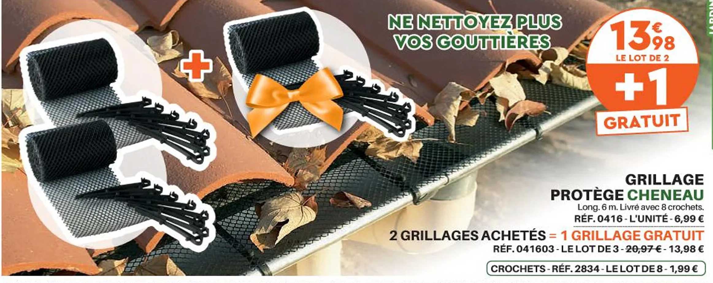 Grillage Protège Cheneau