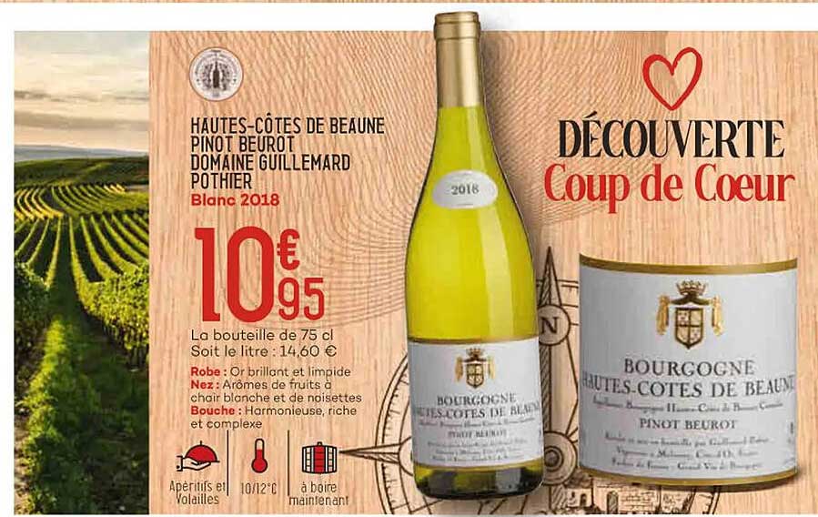 hautes-côtes de beaune pinot beurot domaine guillemard pothier blanc 2018