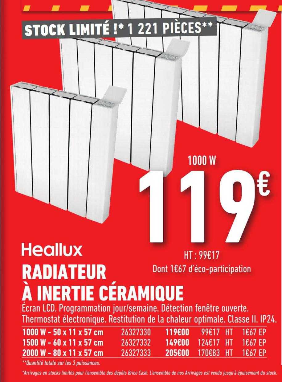 Heallux Radiateur à Inertie Céramique