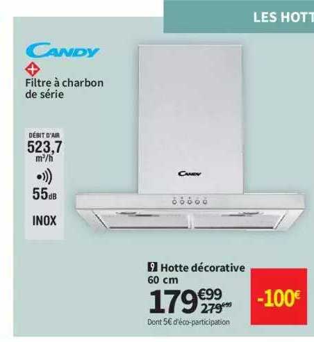 hotte décorative 60 cm candy