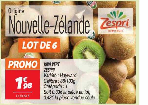 Kiwi Vert Zespri Hayward