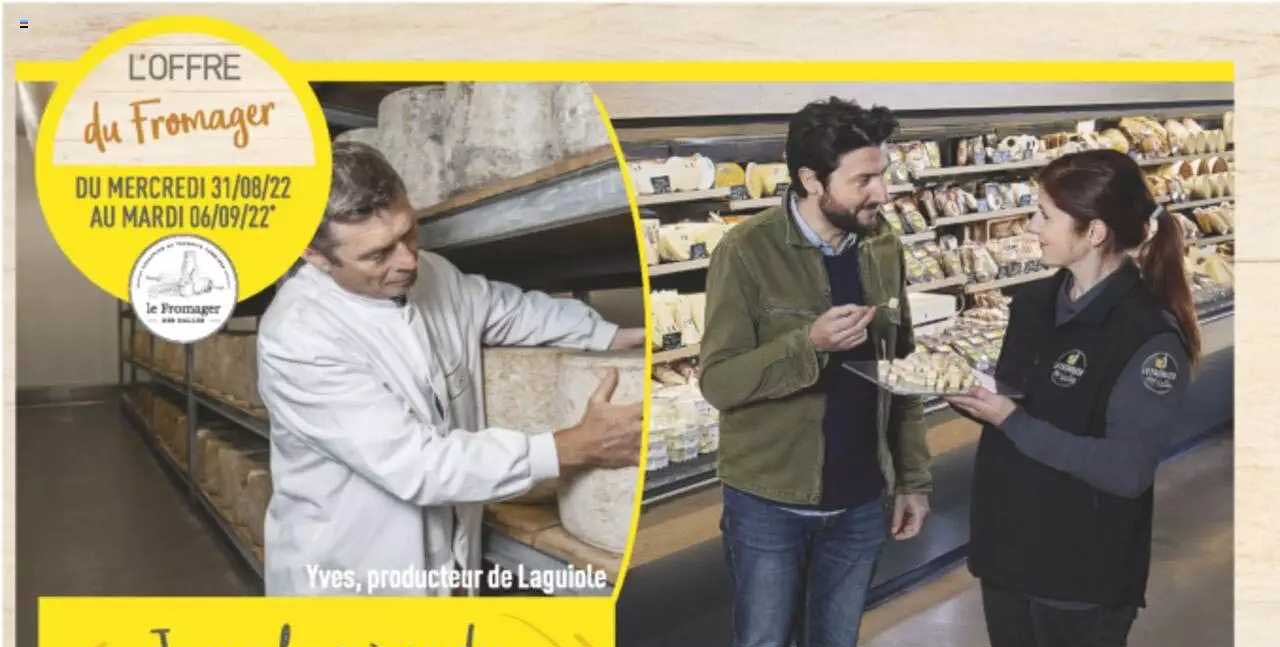 l'offre du fromager