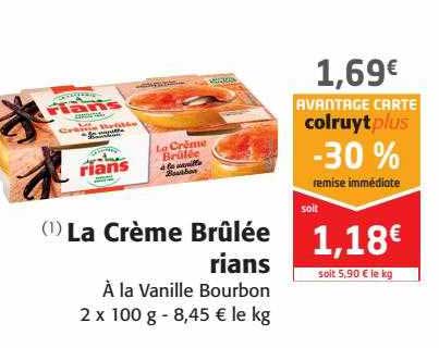 la crème brûlée rians