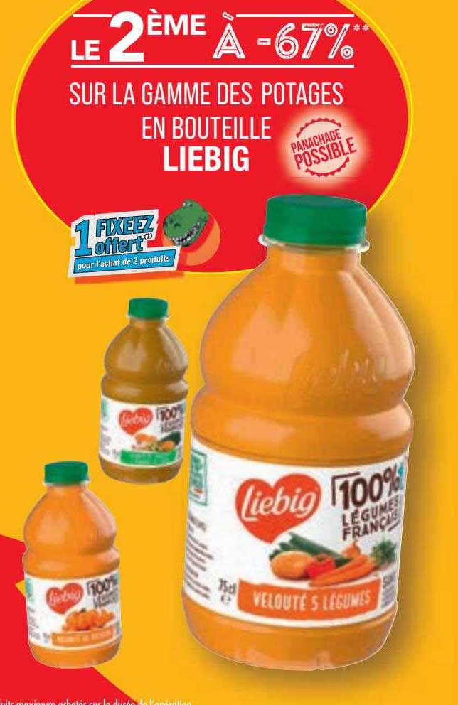 la gamme des potages en bouteille liebig