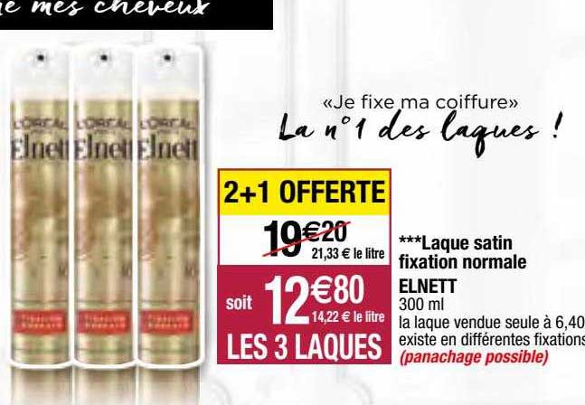 Laque Satin Fixation Normale Elnett