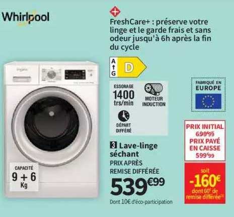 Lave-linge Séchant Whirlpool