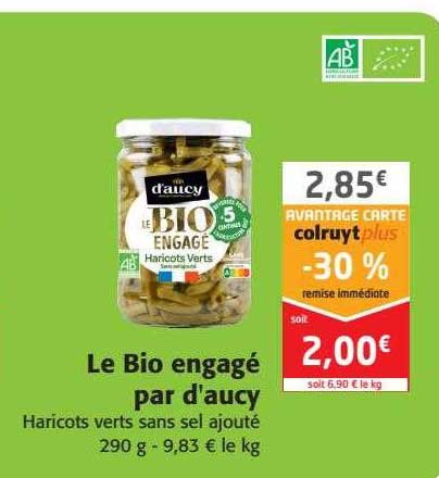 le bio engagé par d'aucy