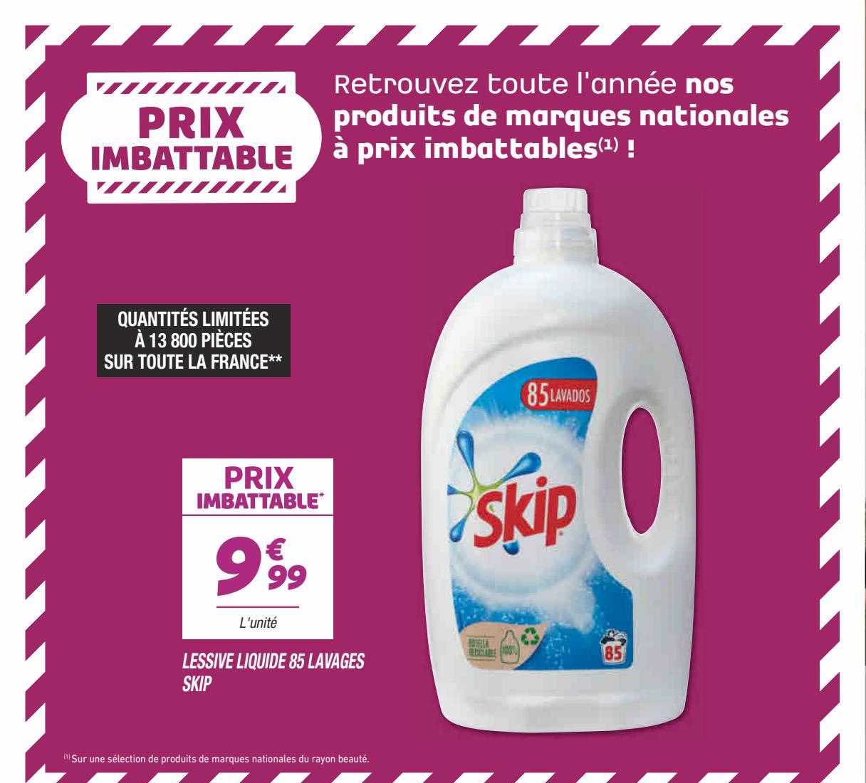 Lessive Liquide 85 Lavages Skip