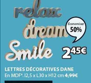 lettres décoratives dane