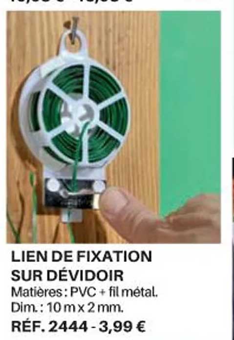 lien de fixation sur dévidoir