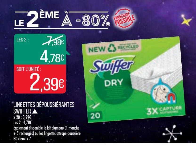 lingettes dépoussiérantes swiffer