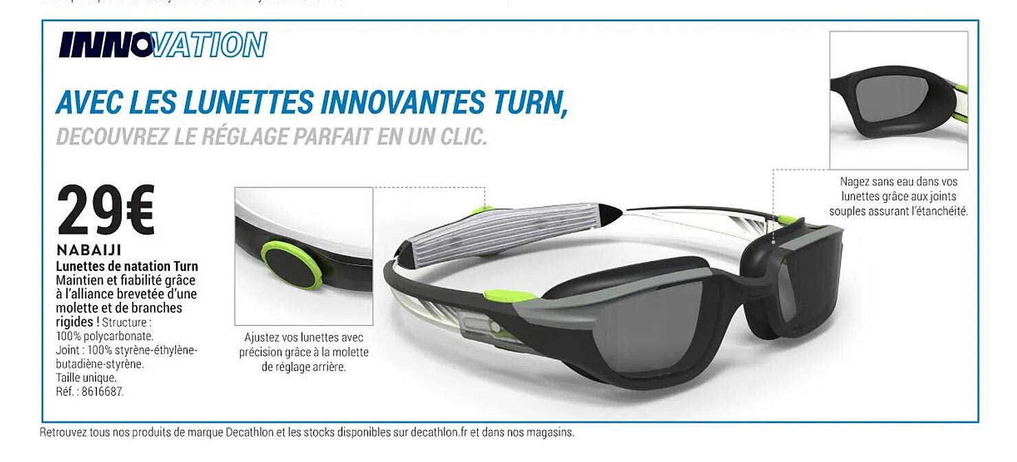 lunettes de natation turn nabaiji